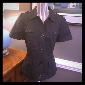 Banana Republic Dark Brown Safari Jacket size 12